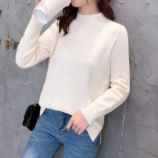 Aligned Women's Turtleneck Sweater