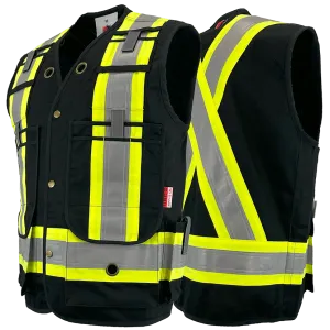 Atlas AR/FR Black Surveyor Vests 2272BLK