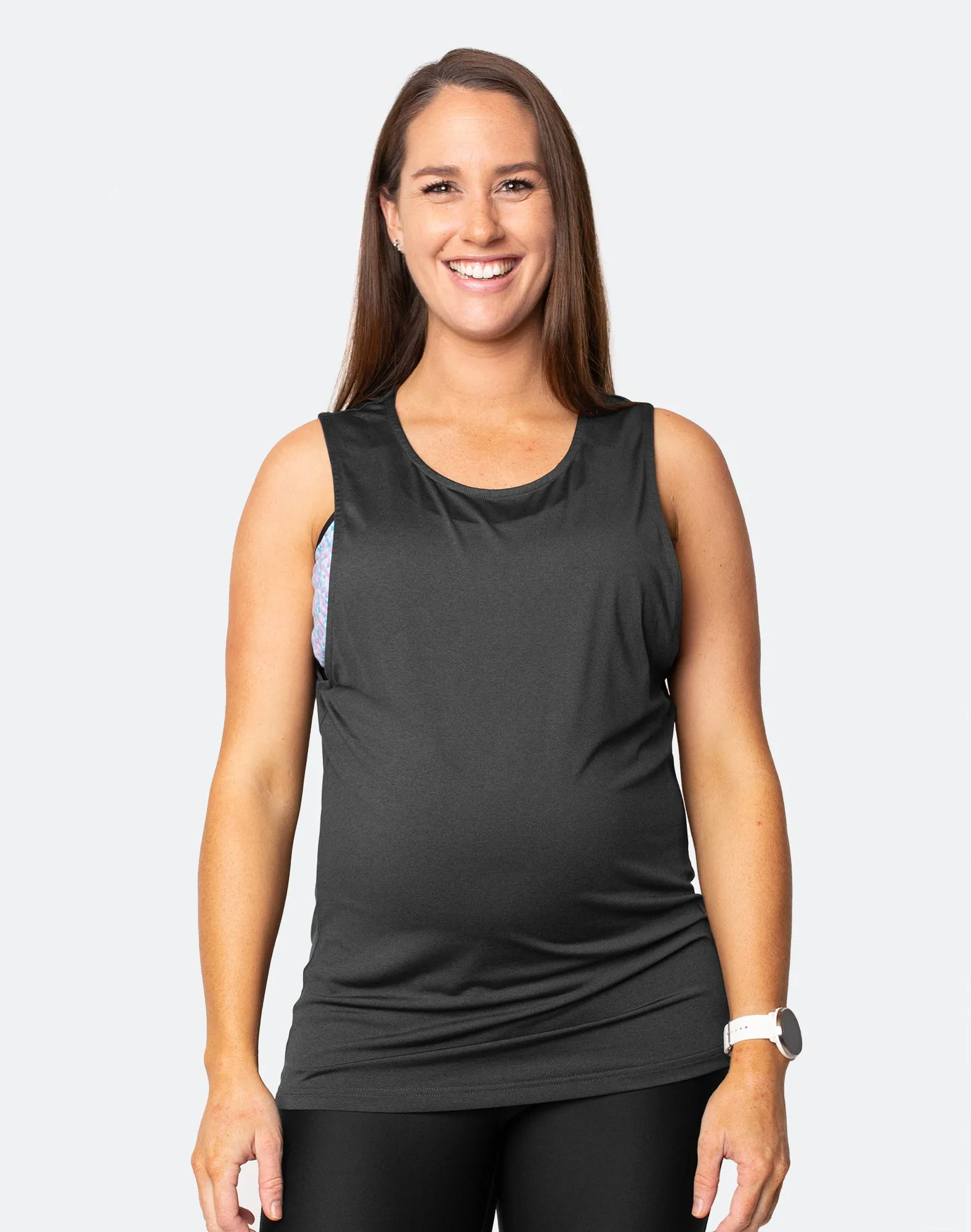 Breastfeeding Top - Free 'n' Active Tank Raven