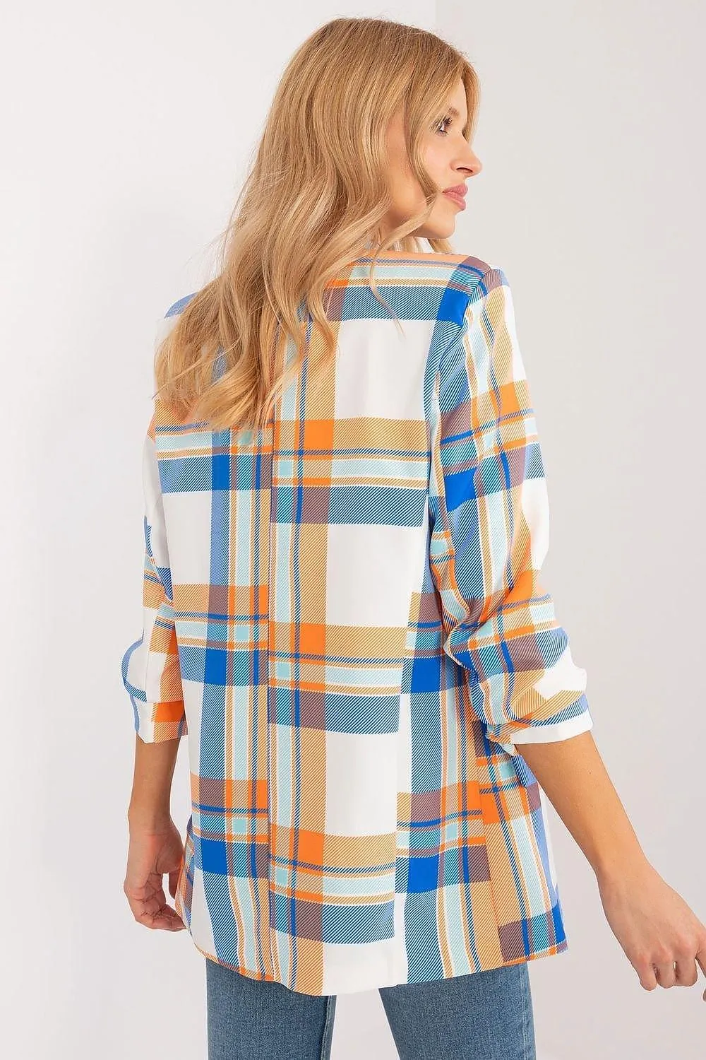 Chic Checkered Blazer for Effortless Summer Style by Italy Moda