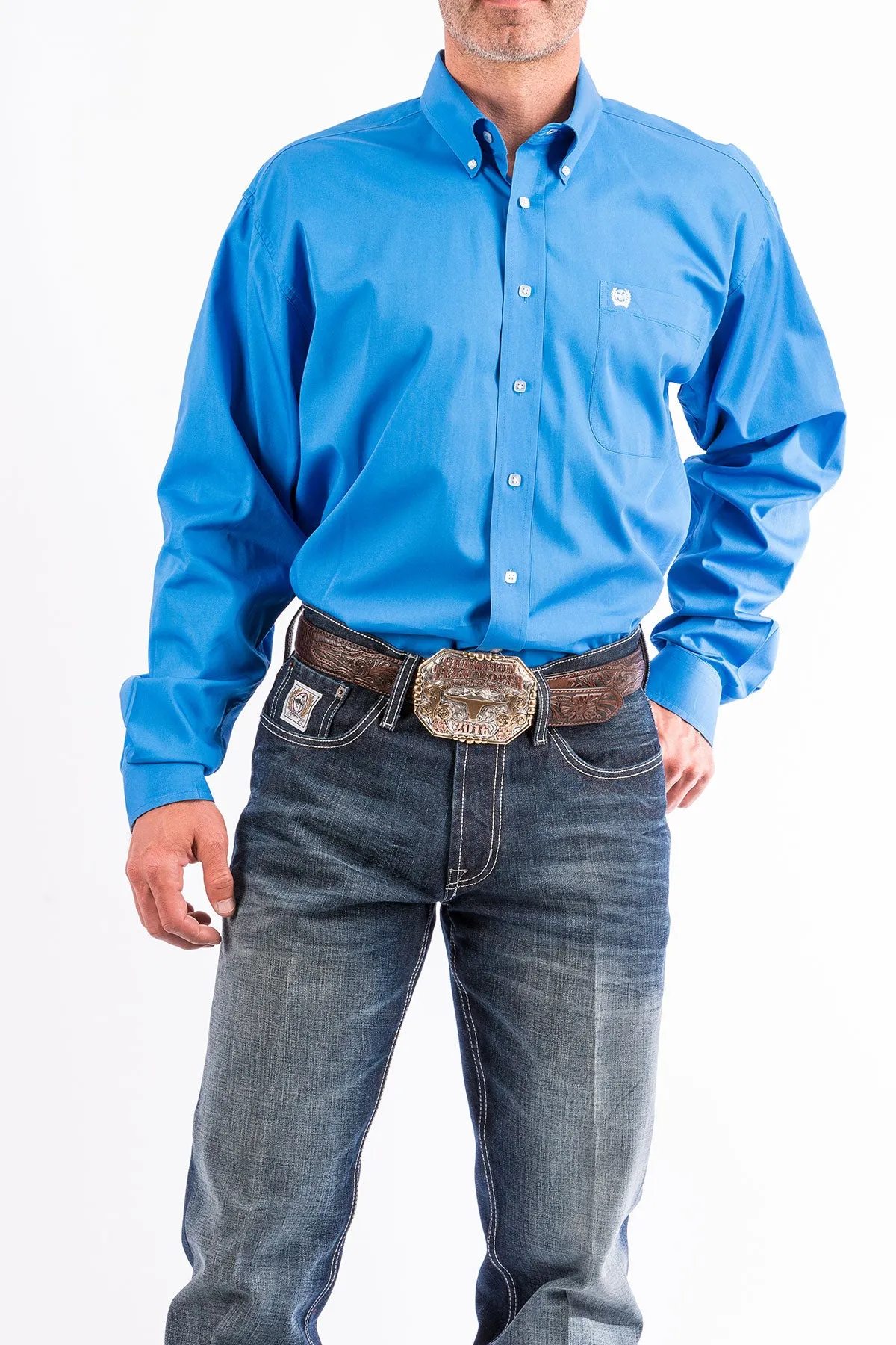 Cinch Blue Classic Fit Men's Shirt