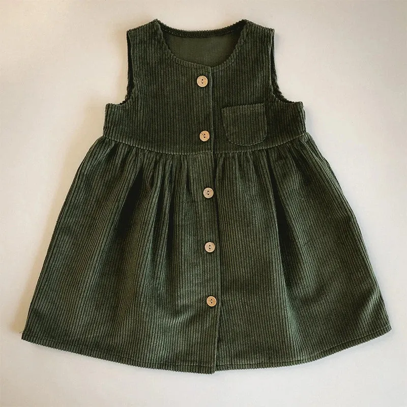 Classic Corduroy Pinafore Dress