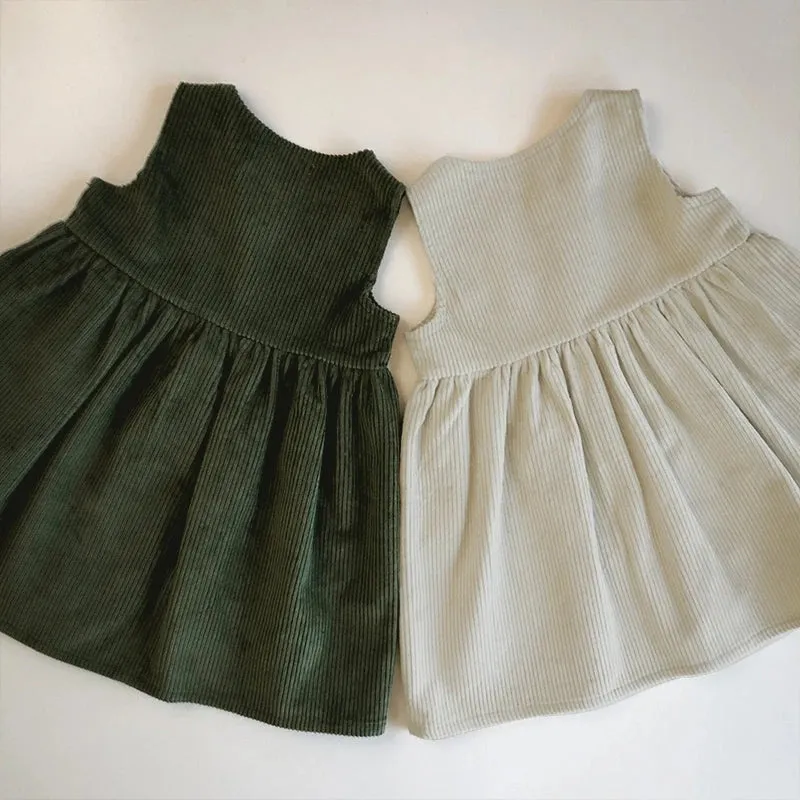 Classic Corduroy Pinafore Dress