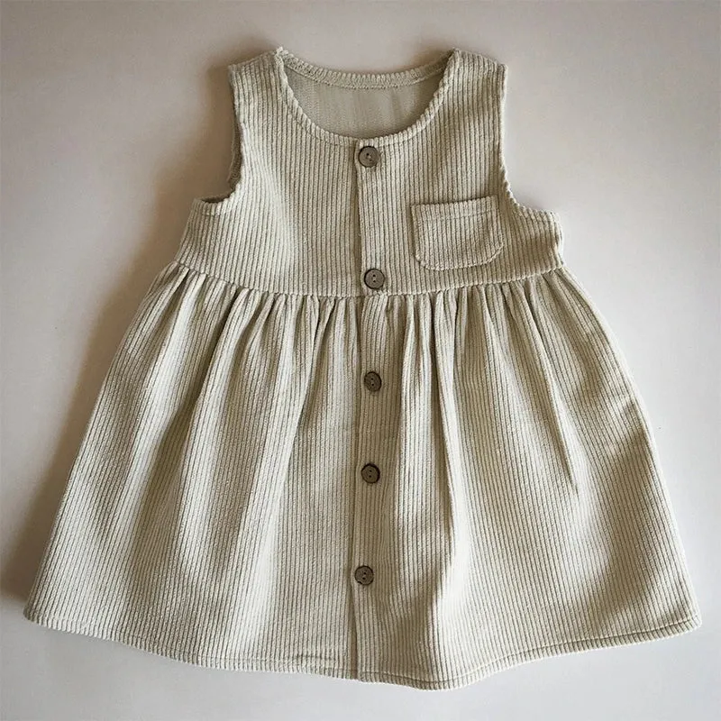 Classic Corduroy Pinafore Dress