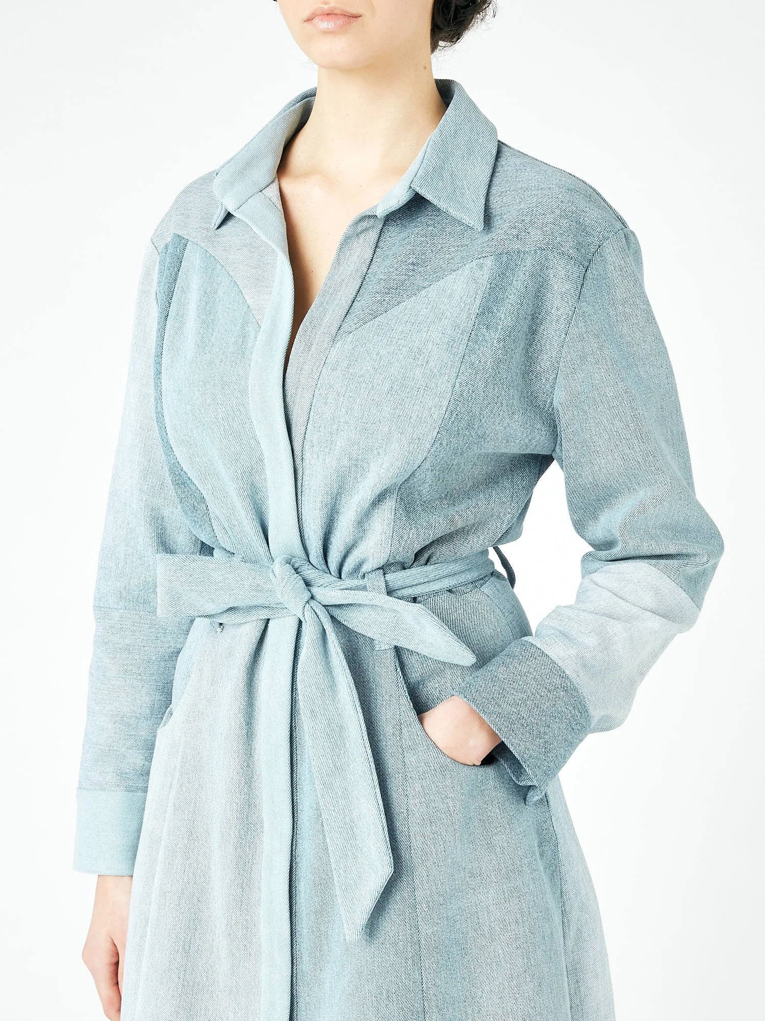 Classic Denim Dress Light Blue