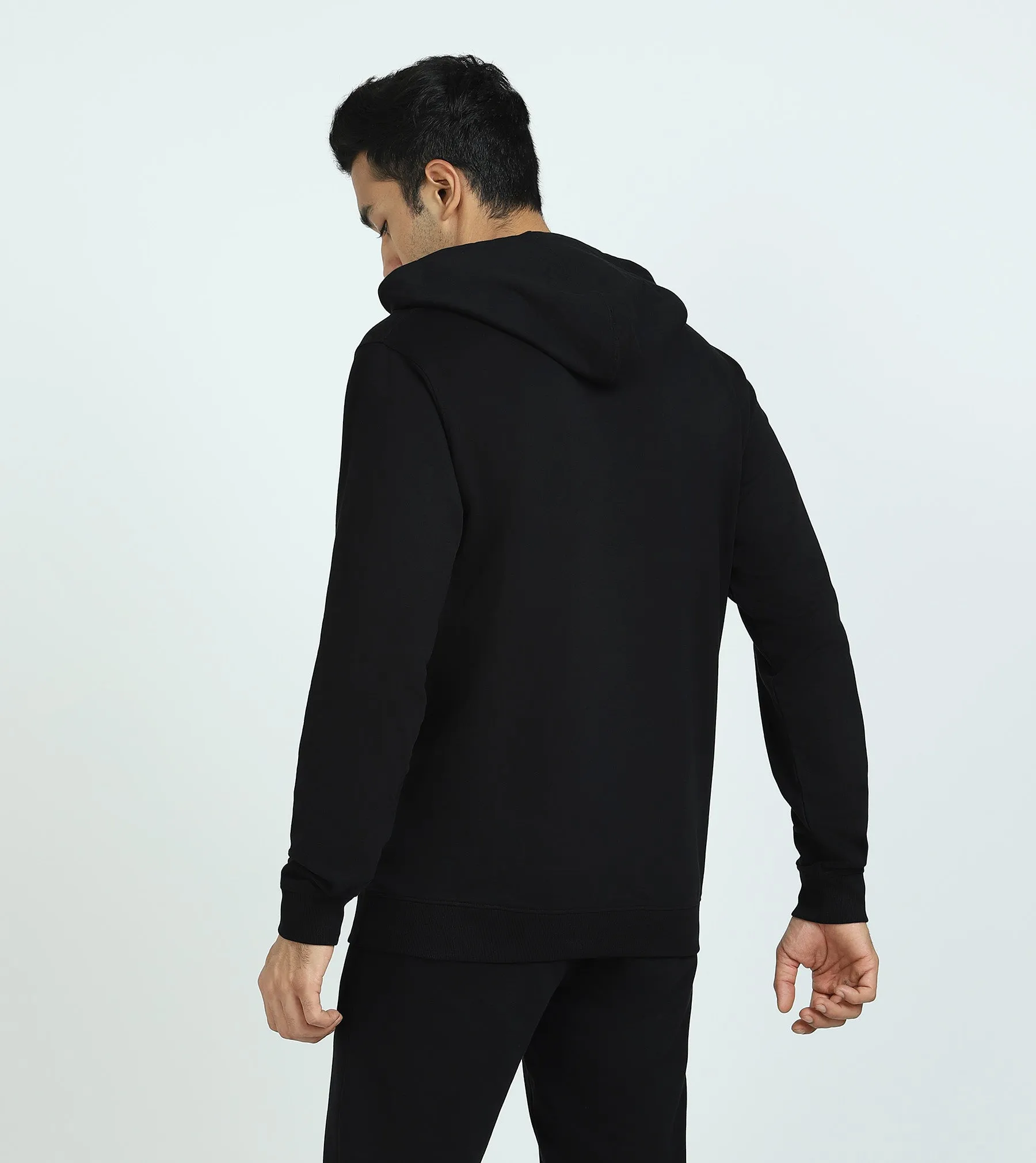 Cruze French Terry Cotton Hoodies Pitch Black