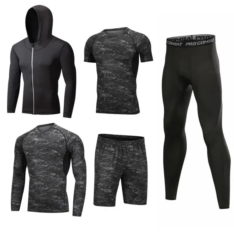 Custom Fitness Hoodie for Men - Gym Workout Clothes, Yoga Wear, Outdoor Jogging Sportswear Set