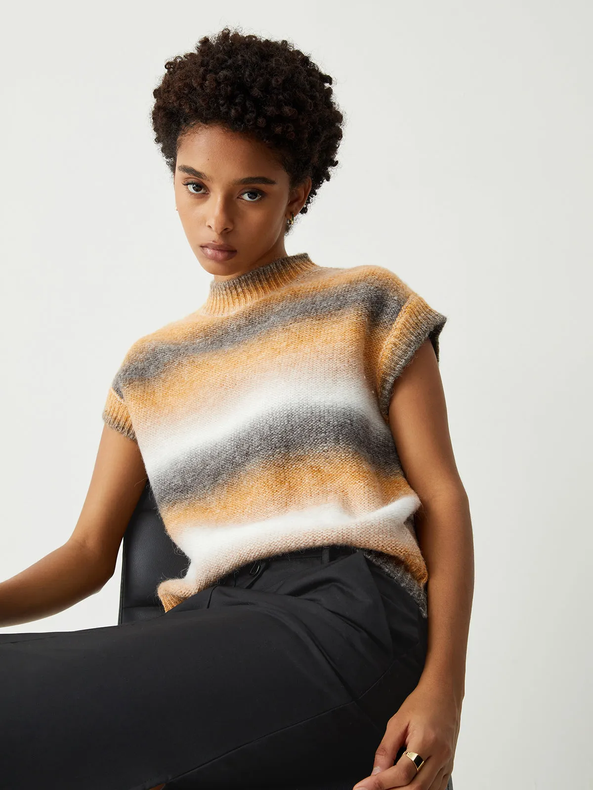 Dawn Ombre Graceful Sweater Vest