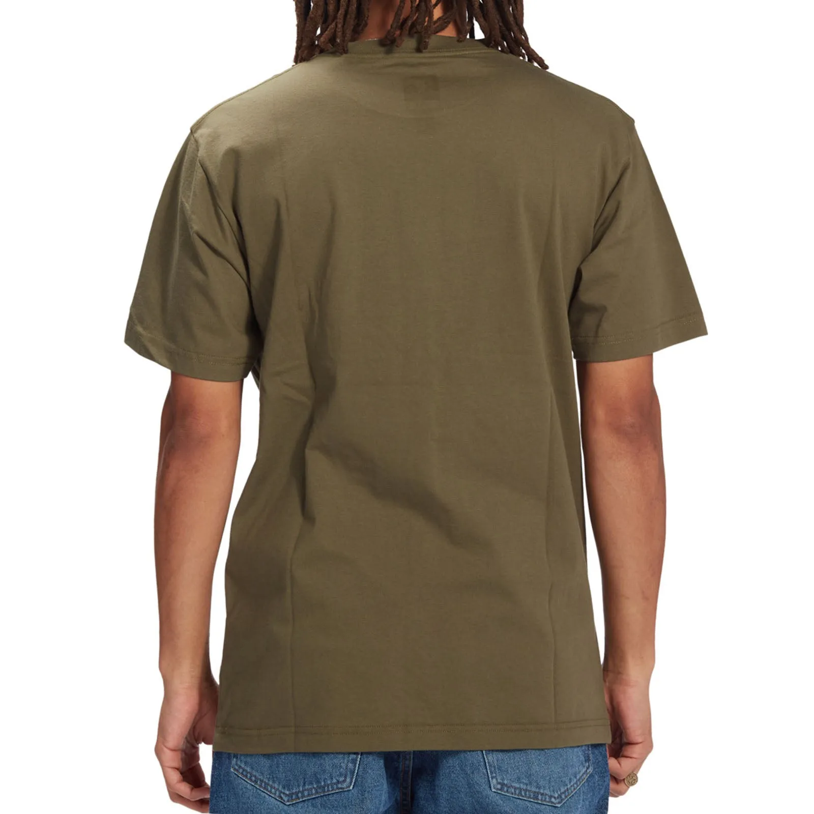 DC Shoes Mens DC Square Star Fill T-Shirt - Khaki