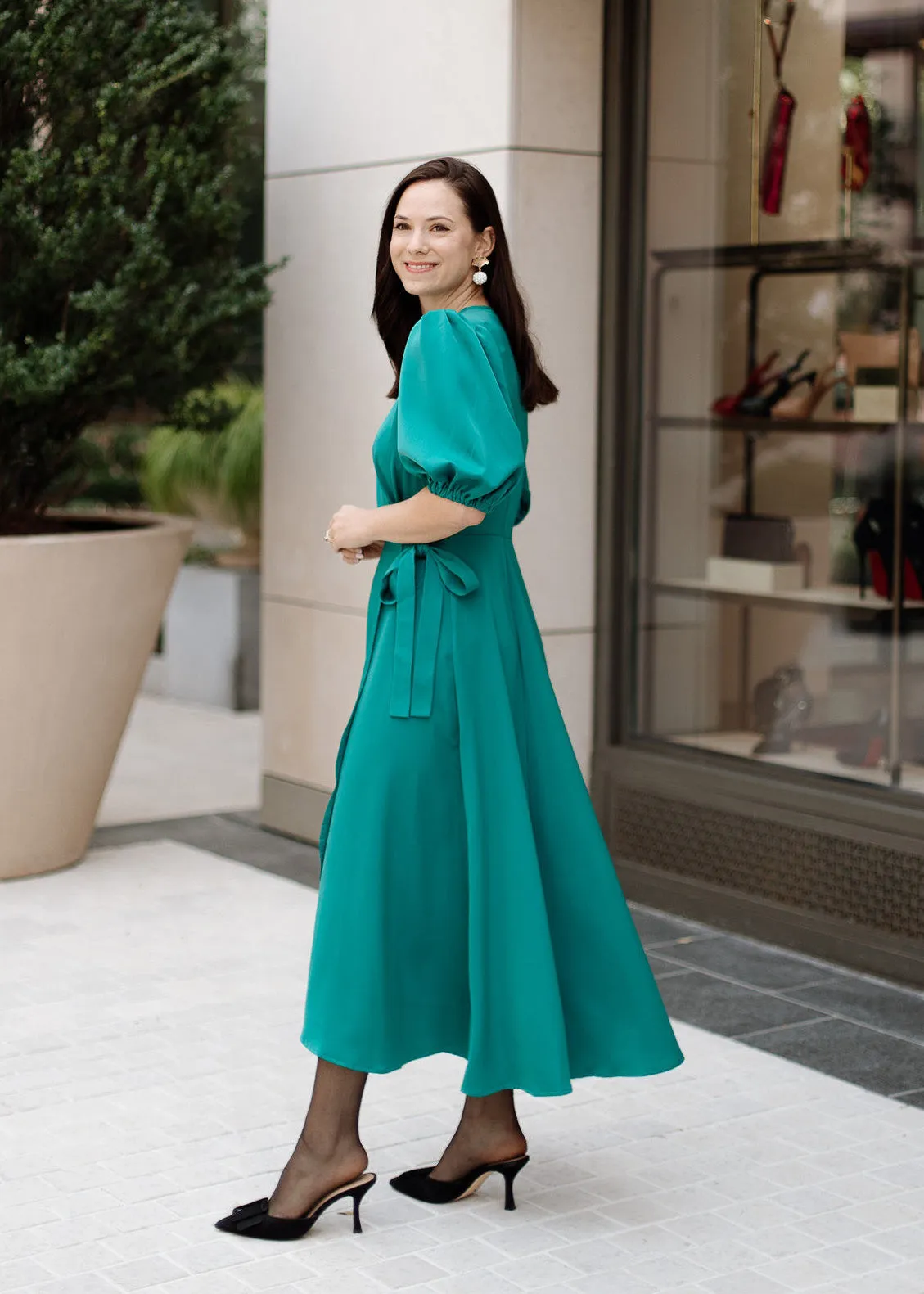 Diane Wrap Dress Jade