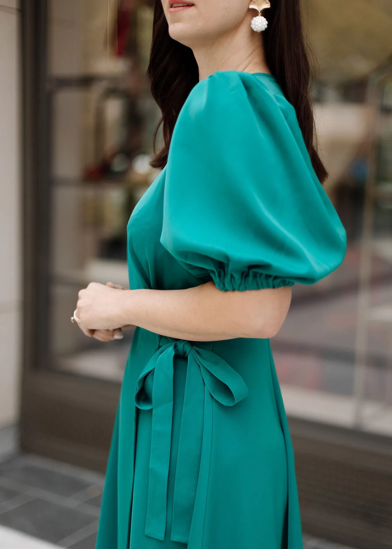 Diane Wrap Dress Jade