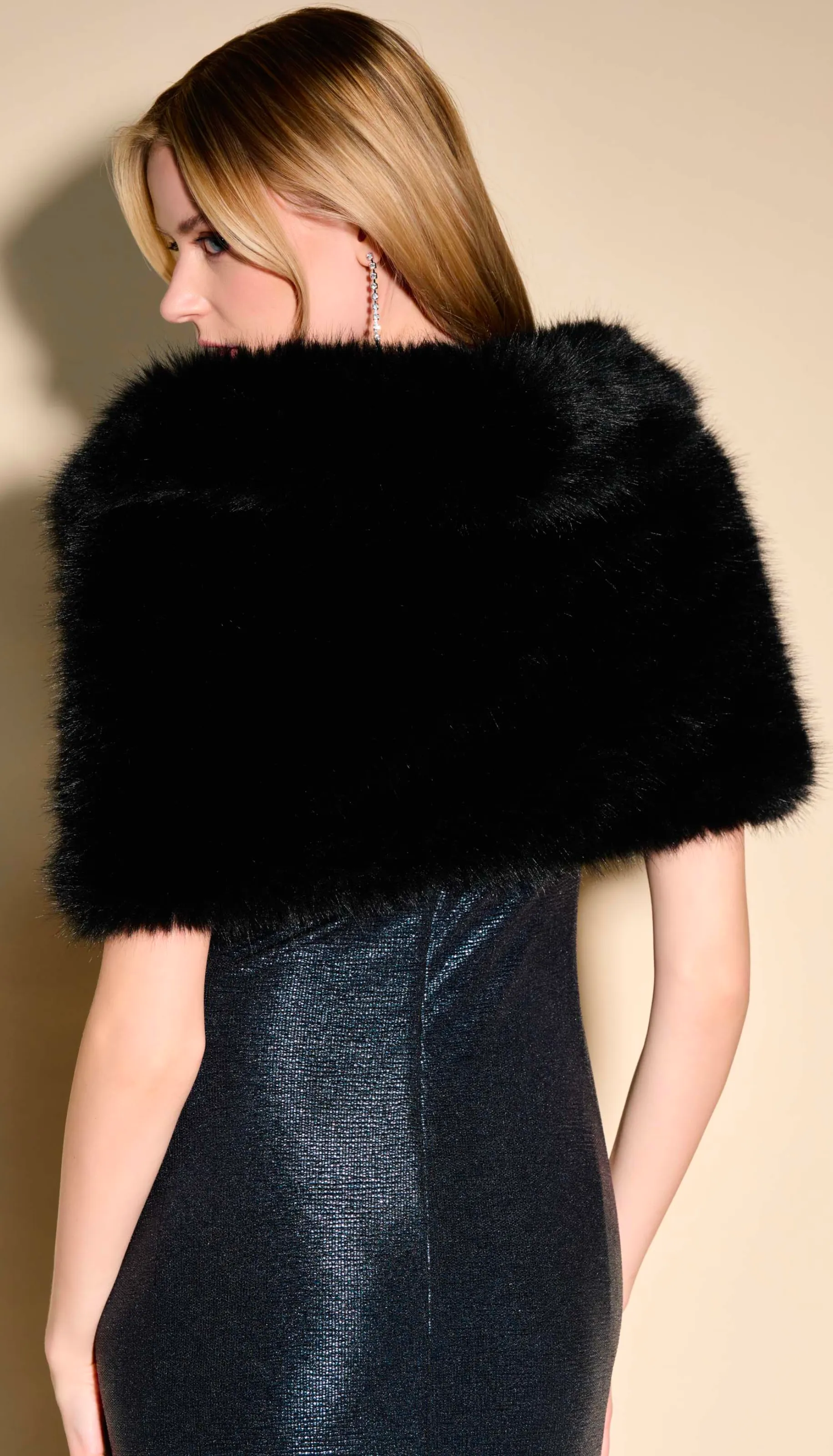 Faux Fur Cape