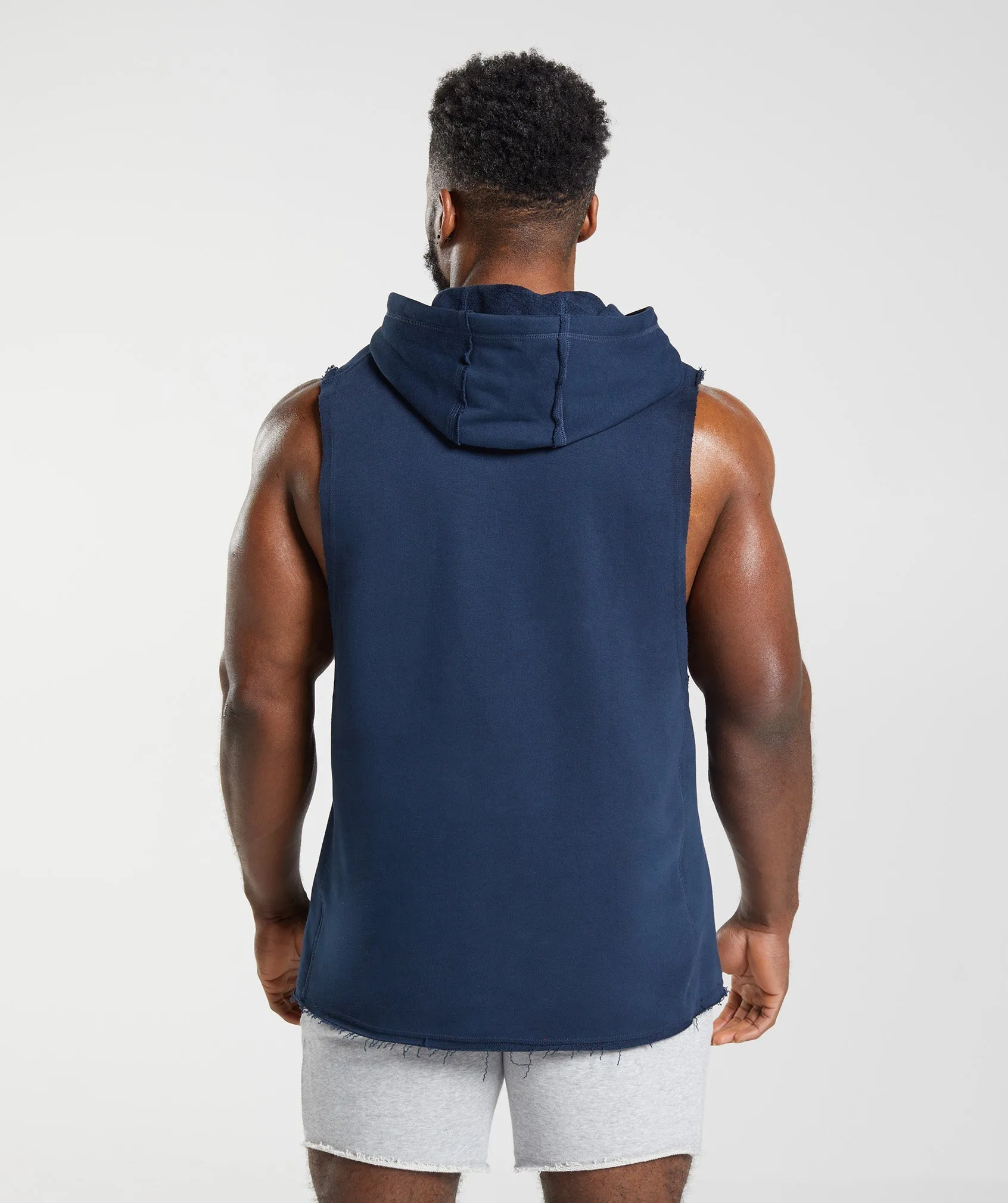 Gymshark Legacy Drop Arm Hoodie - Navy