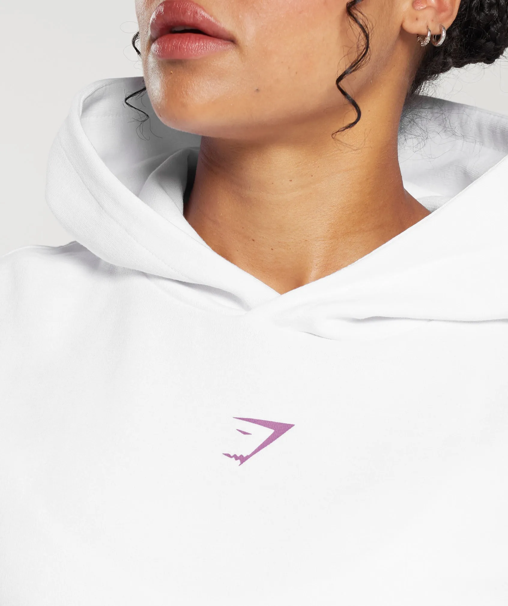 Gymshark Movin' Metal Graphic Hoodie - White