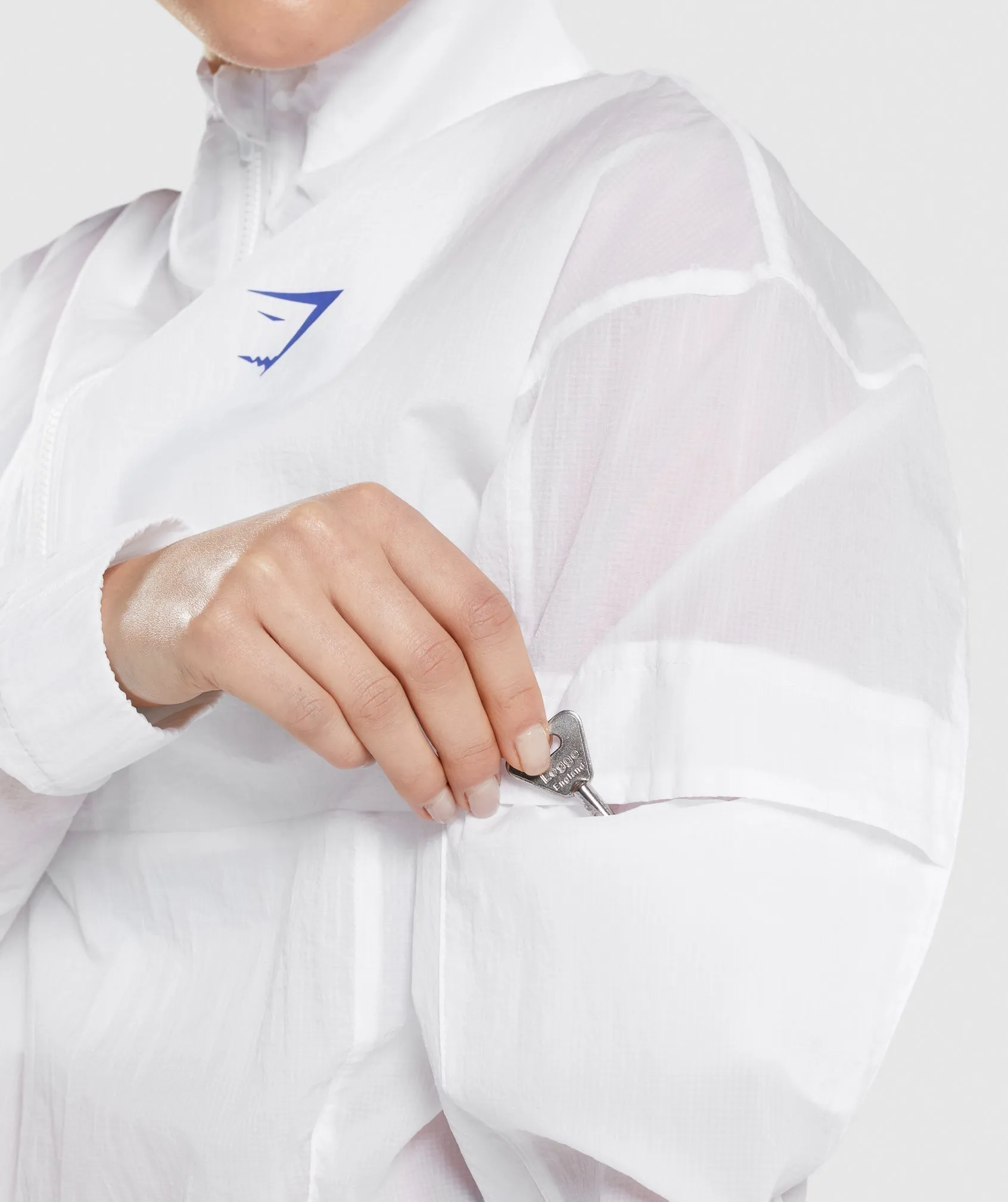 Gymshark Pulse Woven Jacket - White