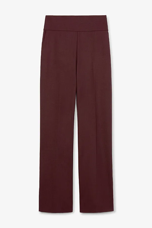 Hadley Pant - Sharkskin :: Garnet