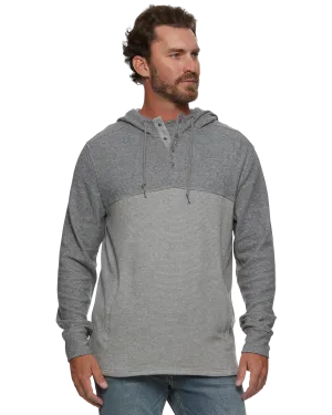 HERO STRETCH KNIT HOODED HENLEY