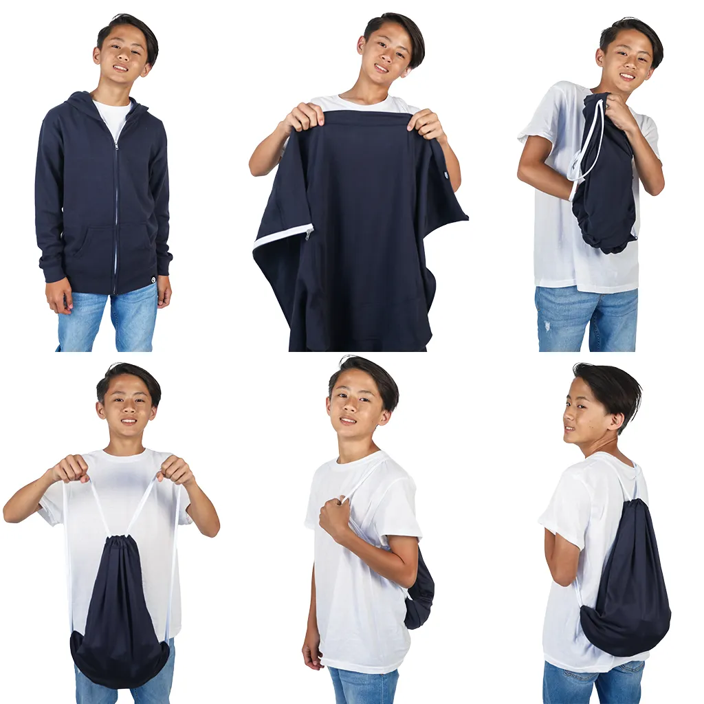 Kids' Hero Hoodie Lite (Midnight Navy)