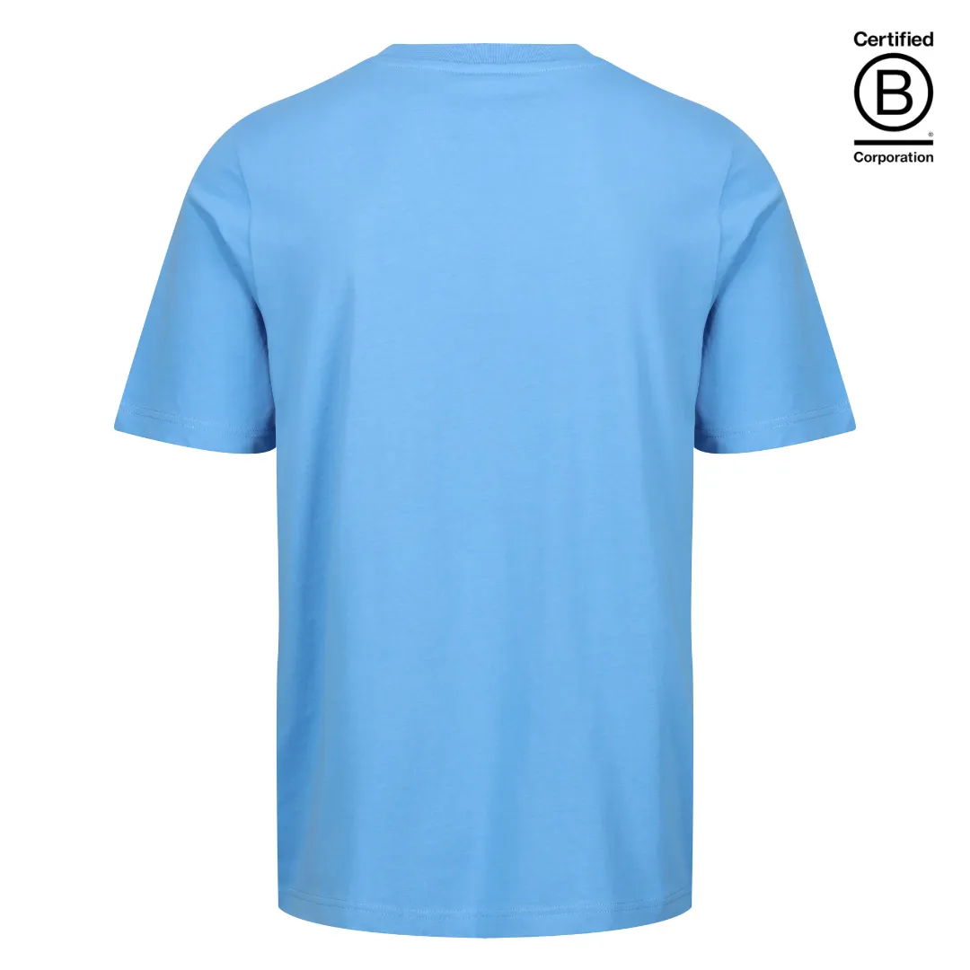 Light blue classic fit cotton T-shirt