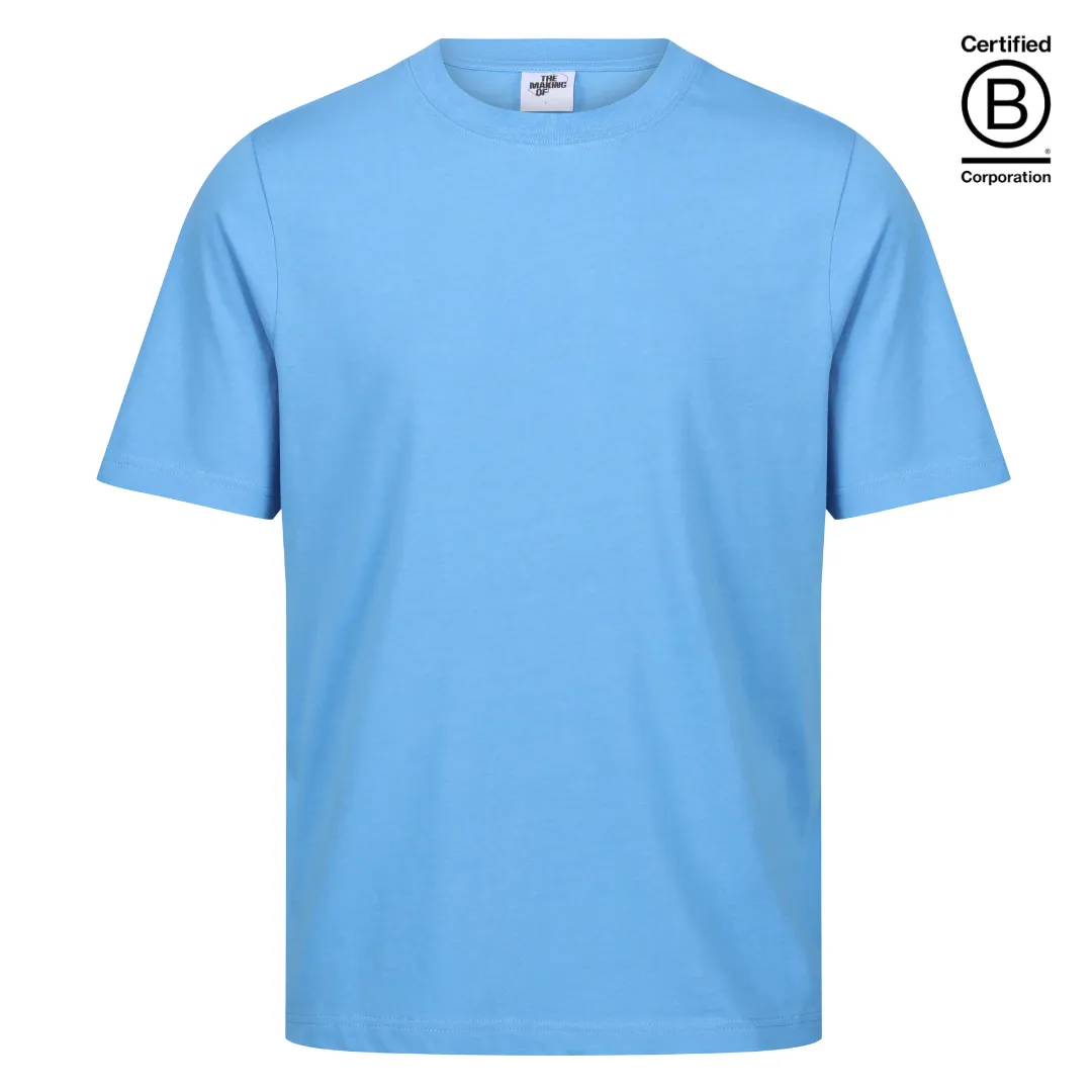 Light blue classic fit cotton T-shirt