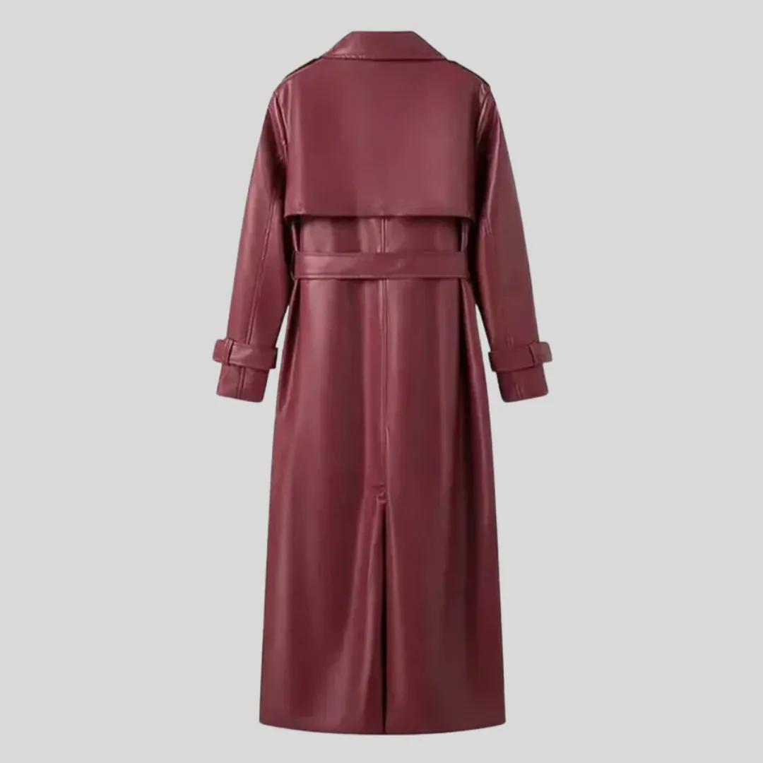 Long Belted Trench Coat