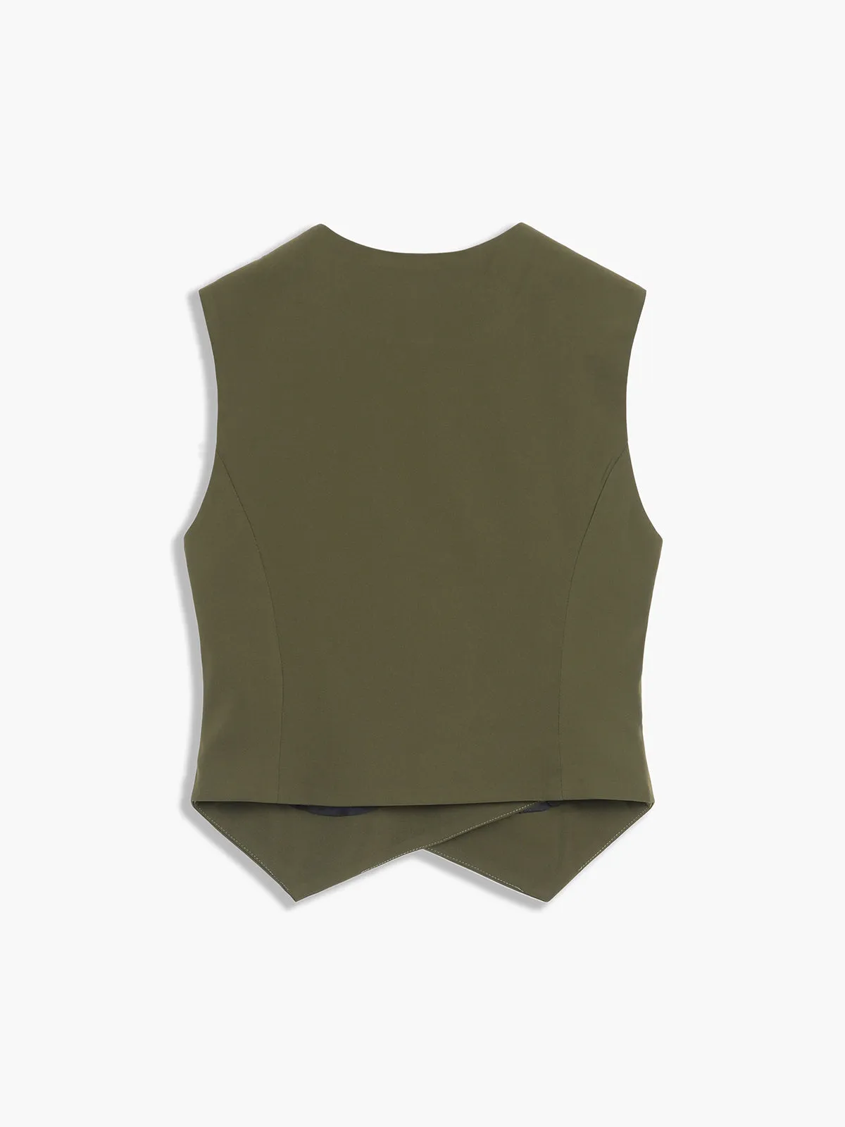 Made For You Asymmetric Buttoned Vest