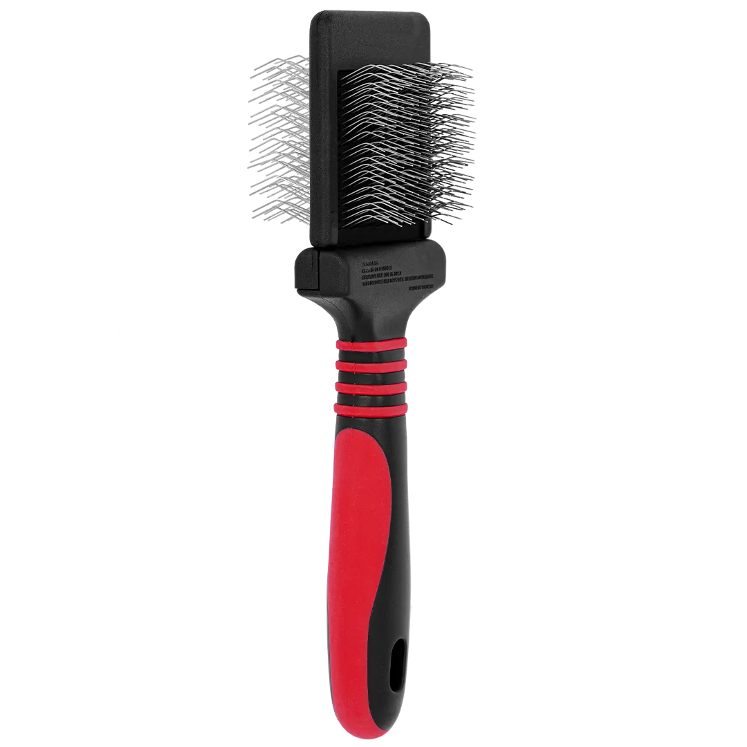 Mini Dematting Extra Firm Red Slicker Brush by Dog Fashion Spa