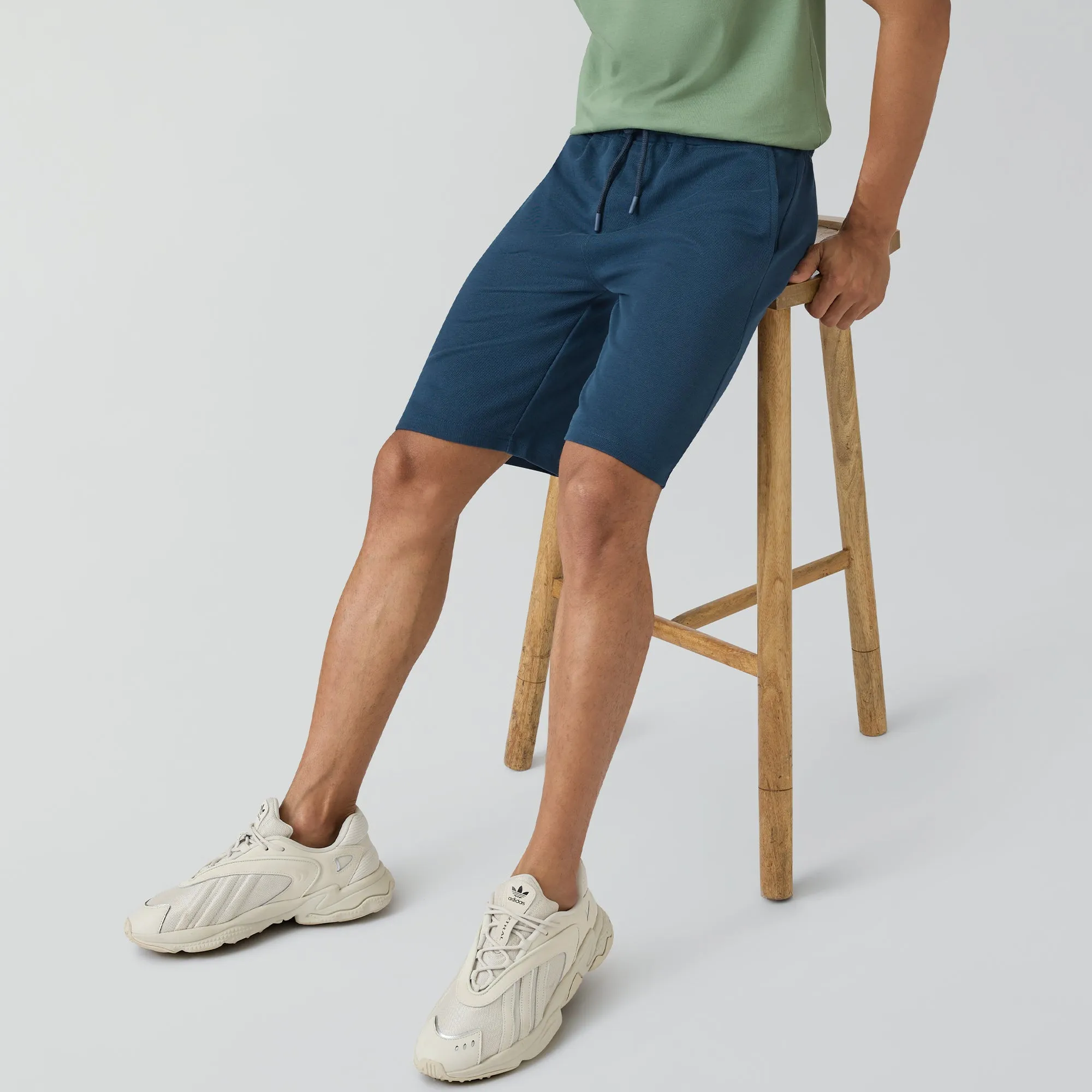 Nova Cotton Rich Shorts Oxford Blue