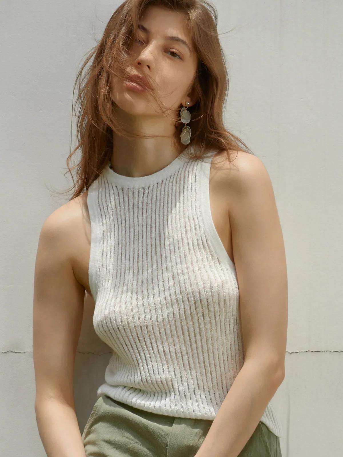 Open Charming Knit Vest