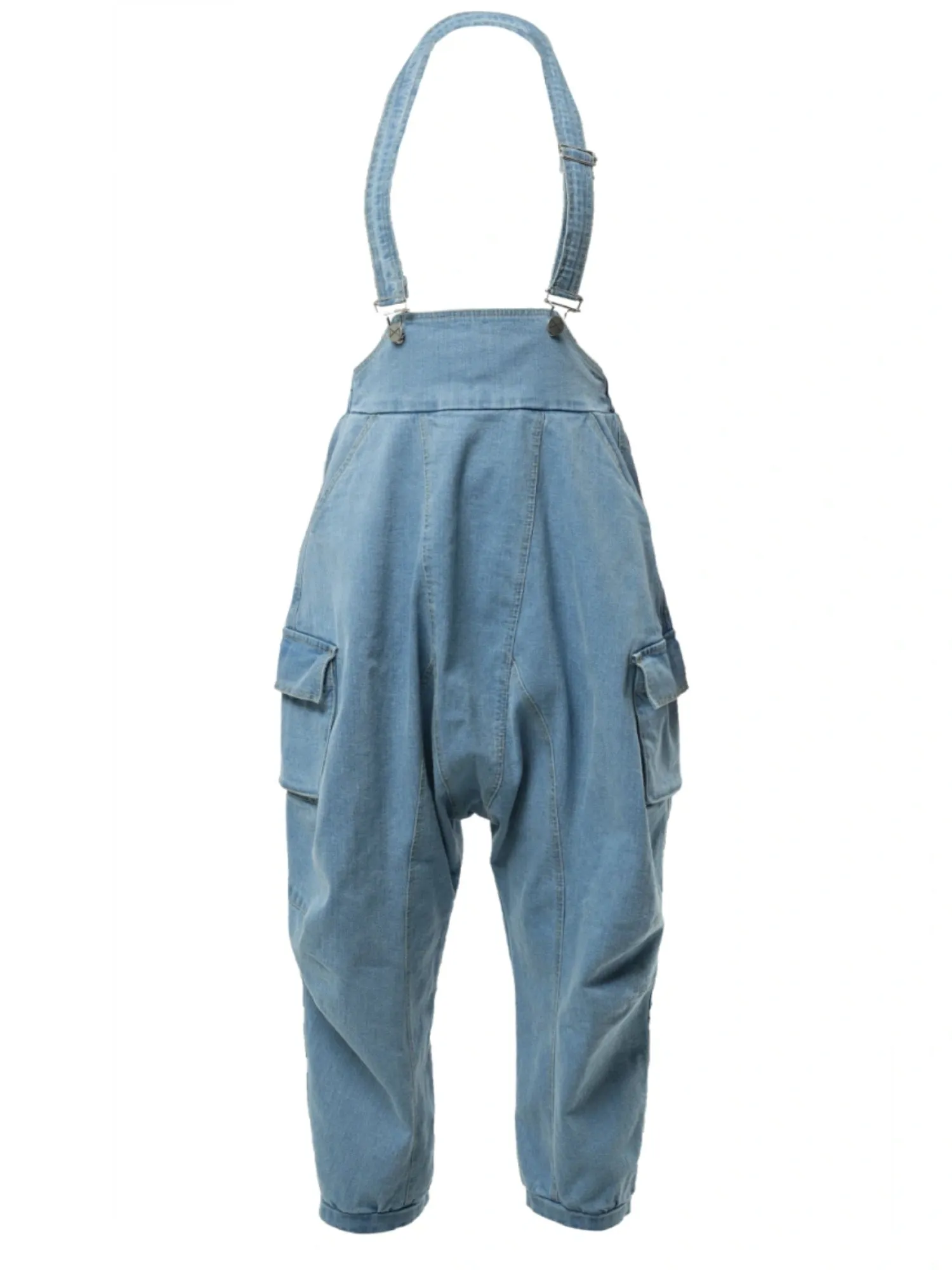 Oversize Light Denim Jumpsuit