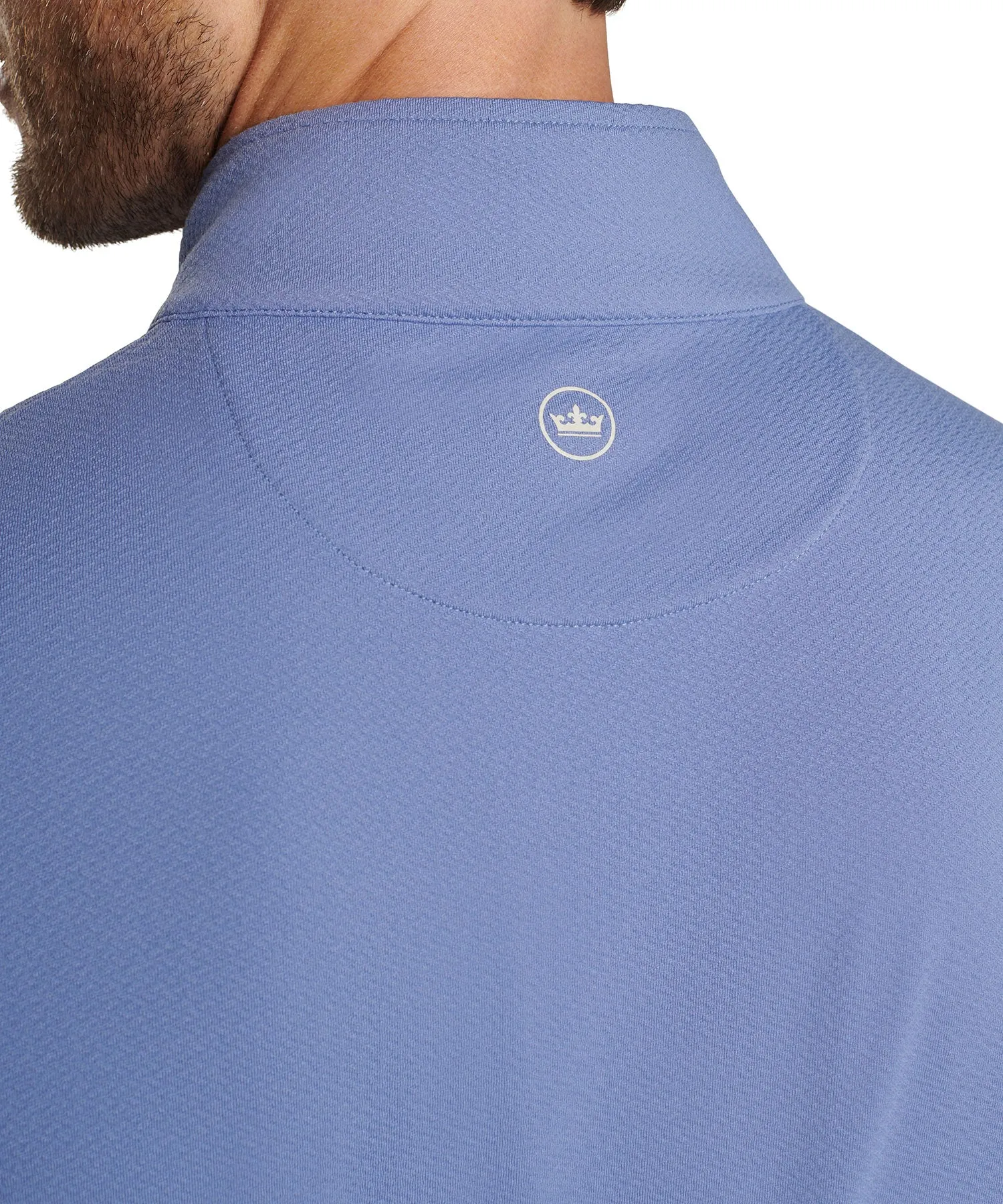 Peter Millar Crosshatch Print Perth Quarter Zip Pullover