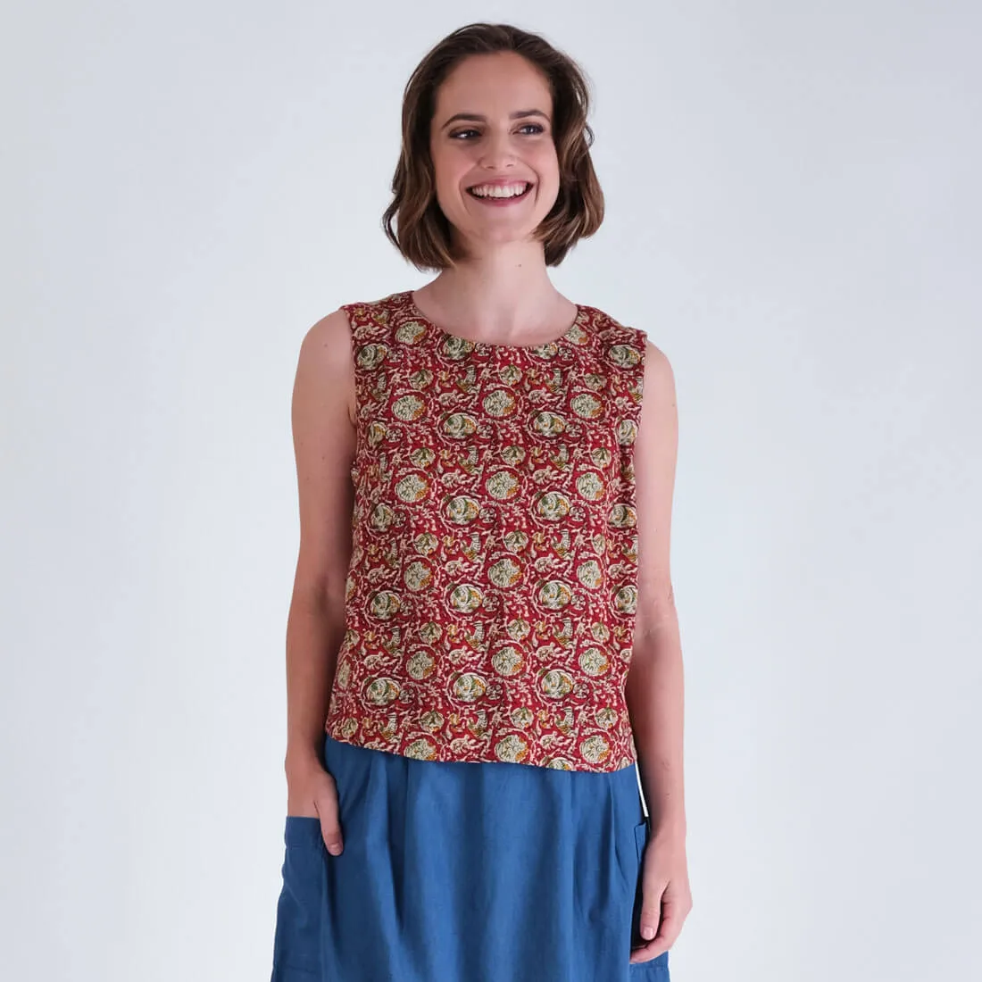 Pipa Paisley Sleeveless Top