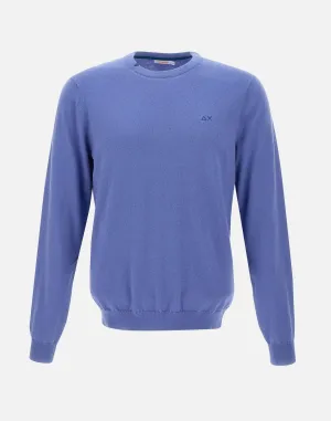 Purple Cotton Wool Sweater for Men