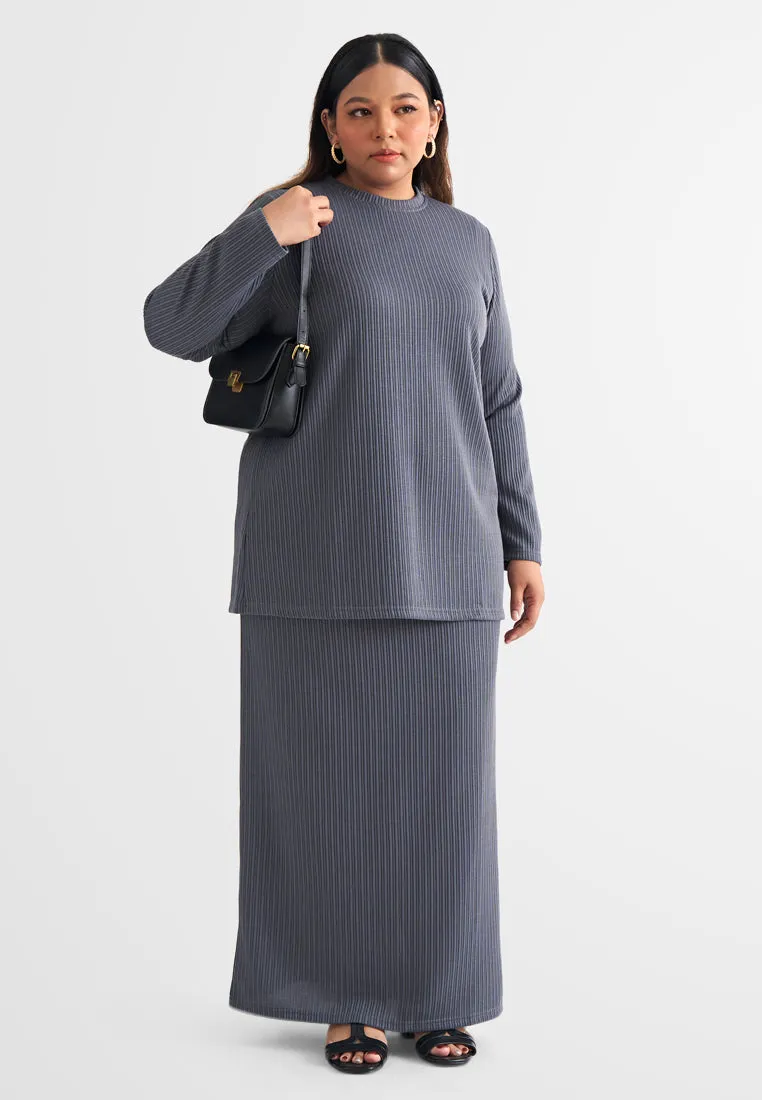 Rafah Relax Long Sleeves Ribbed Top