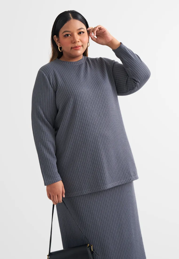 Rafah Relax Long Sleeves Ribbed Top