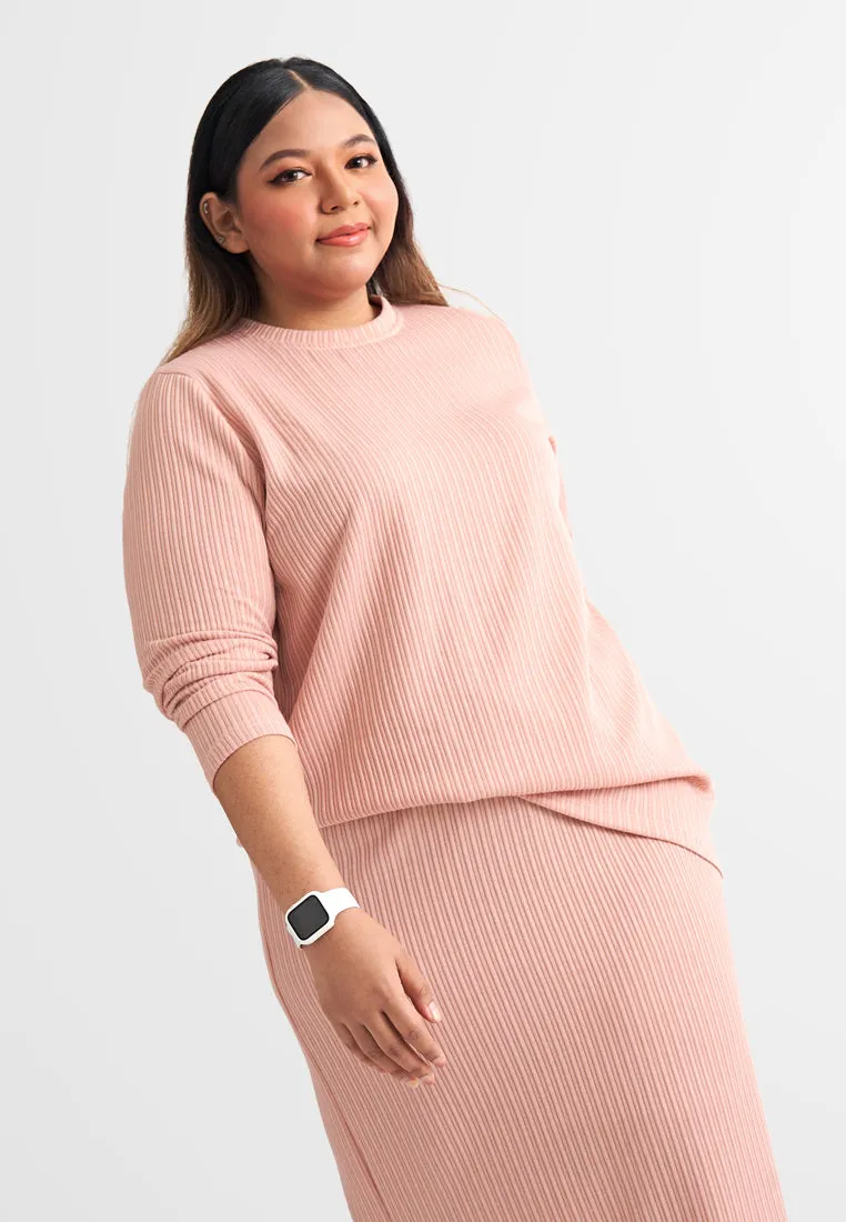 Rafah Relax Long Sleeves Ribbed Top