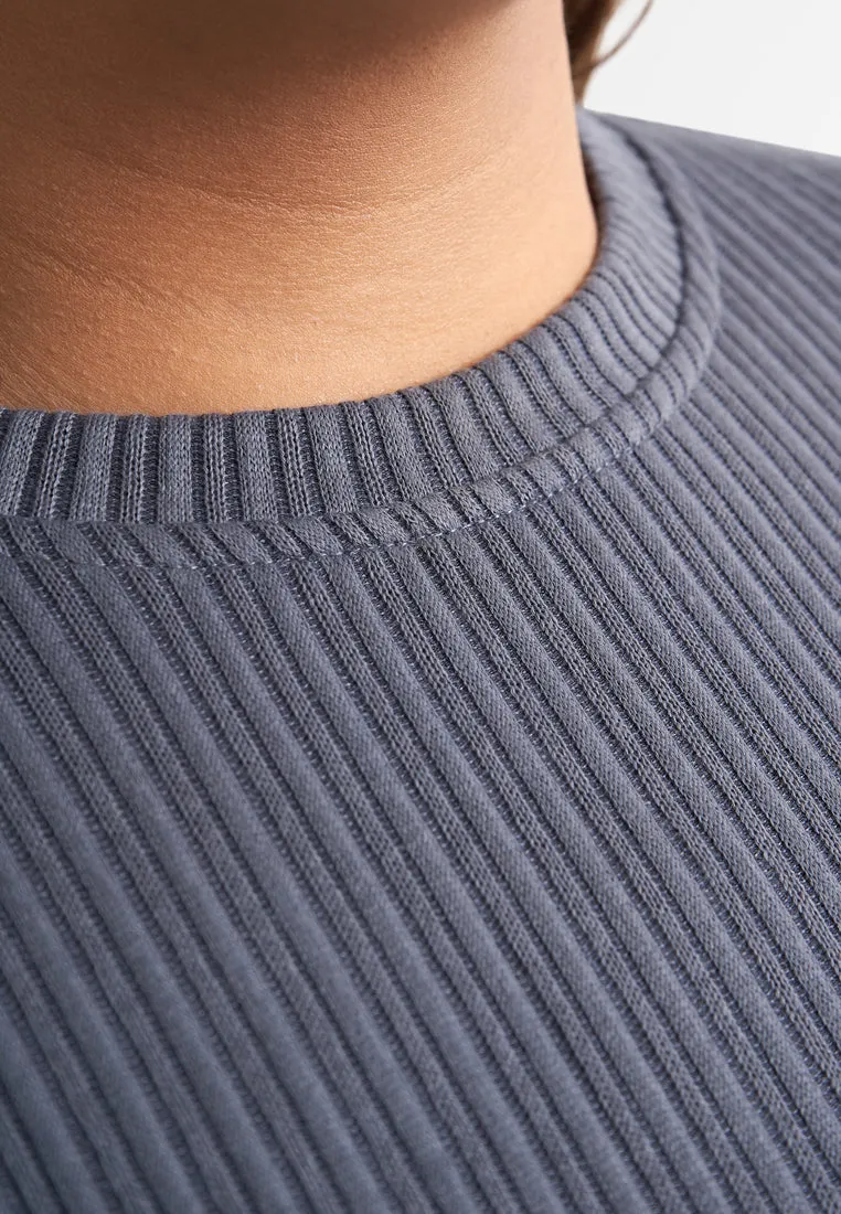 Rafah Relax Long Sleeves Ribbed Top