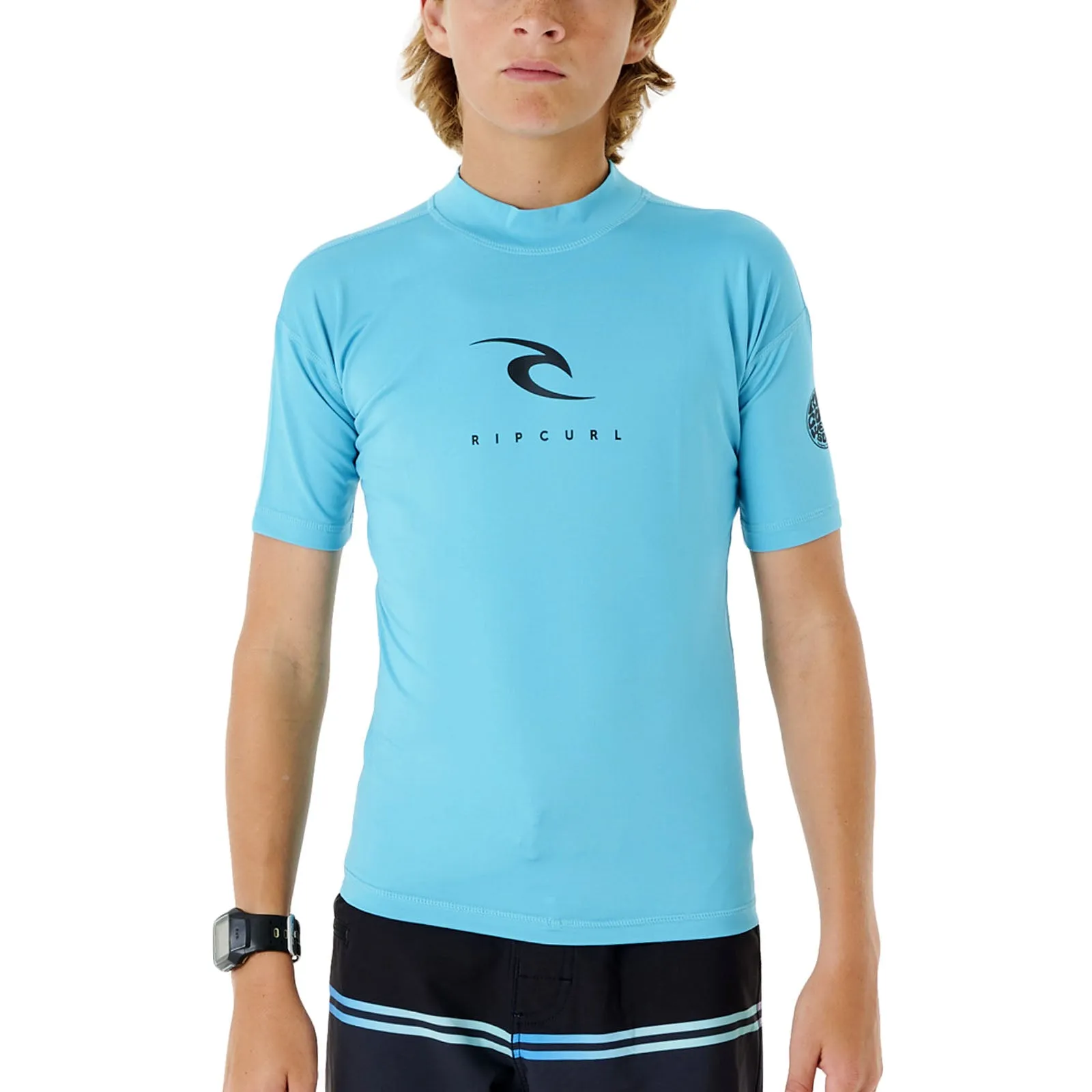 Rip Curl Kids Corps Short Sleeve Rash Vest T-Shirt