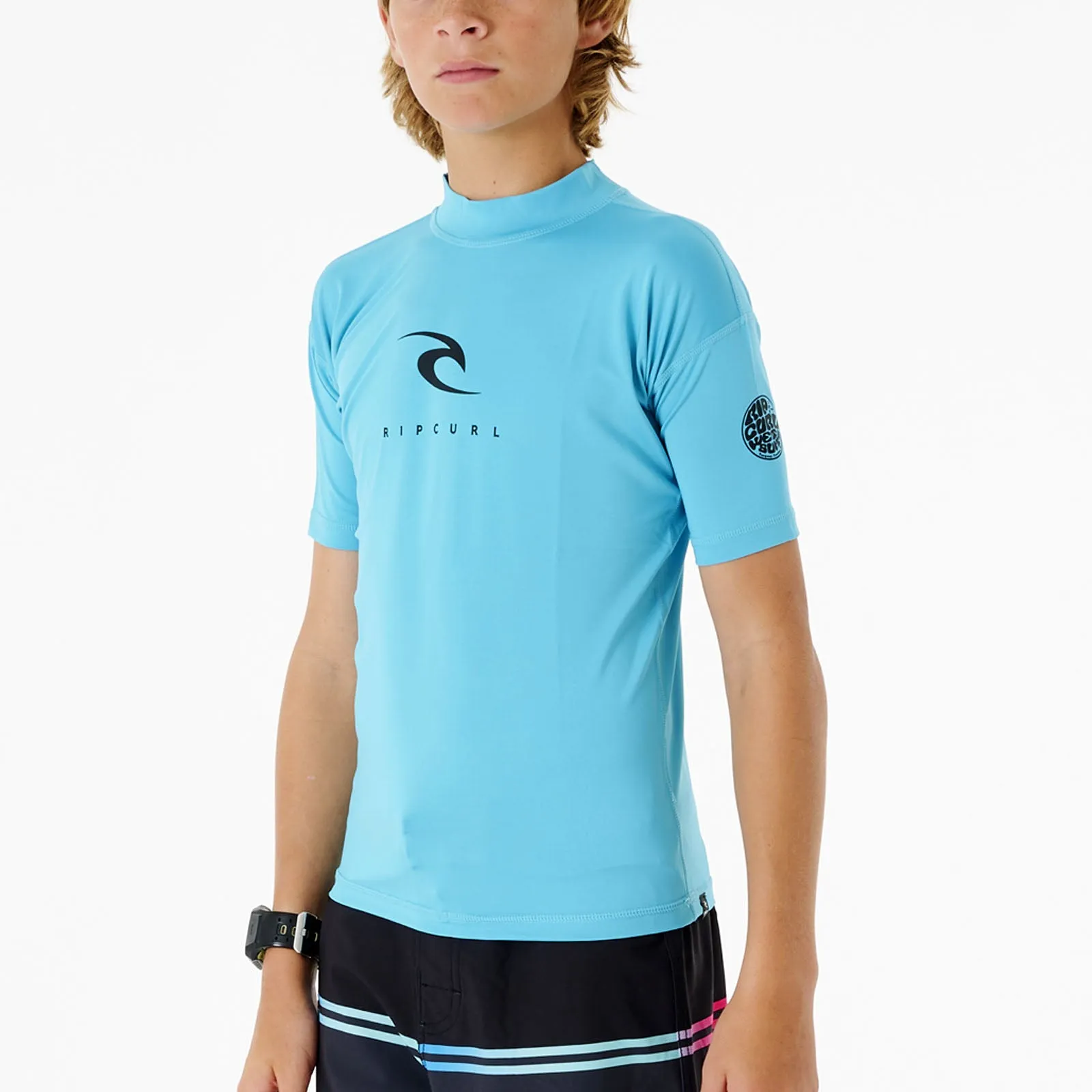 Rip Curl Kids Corps Short Sleeve Rash Vest T-Shirt