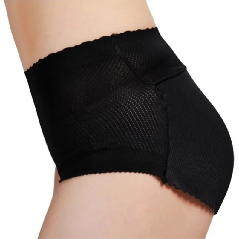 Sajiero Mid Waist Rib Padded Panty Style Butt Lifter Hip Enhancer 5009