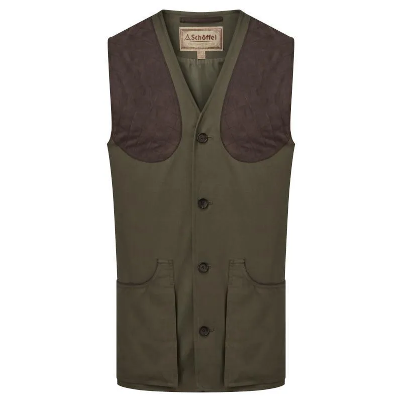 Schoffel All Seasons Mens Shooting Vest - Dark Olive