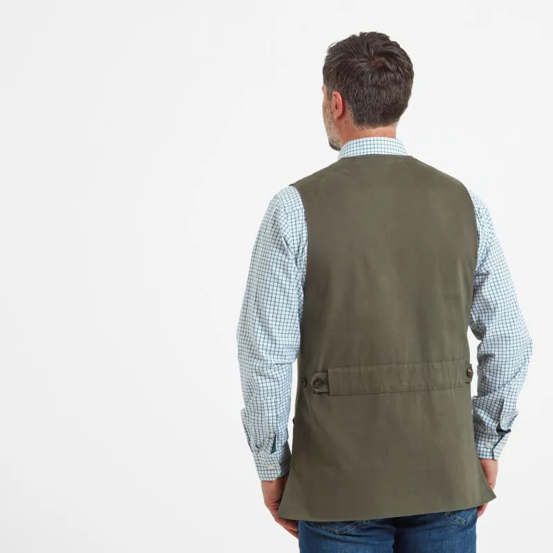 Schoffel All Seasons Mens Shooting Vest - Dark Olive