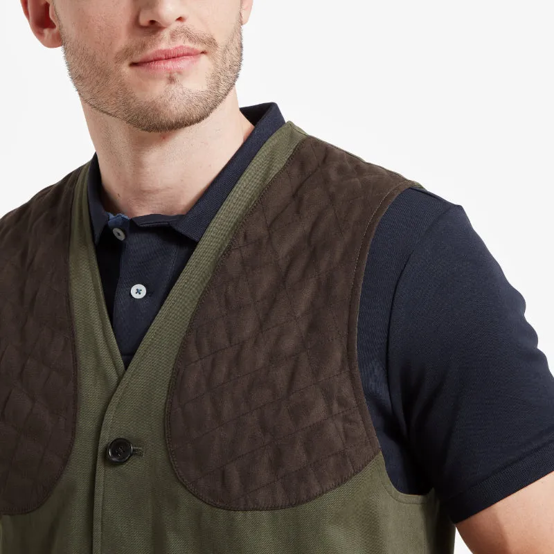 Schoffel All Seasons Mens Shooting Vest - Dark Olive