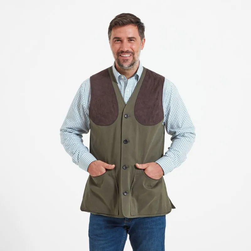 Schoffel All Seasons Mens Shooting Vest - Dark Olive