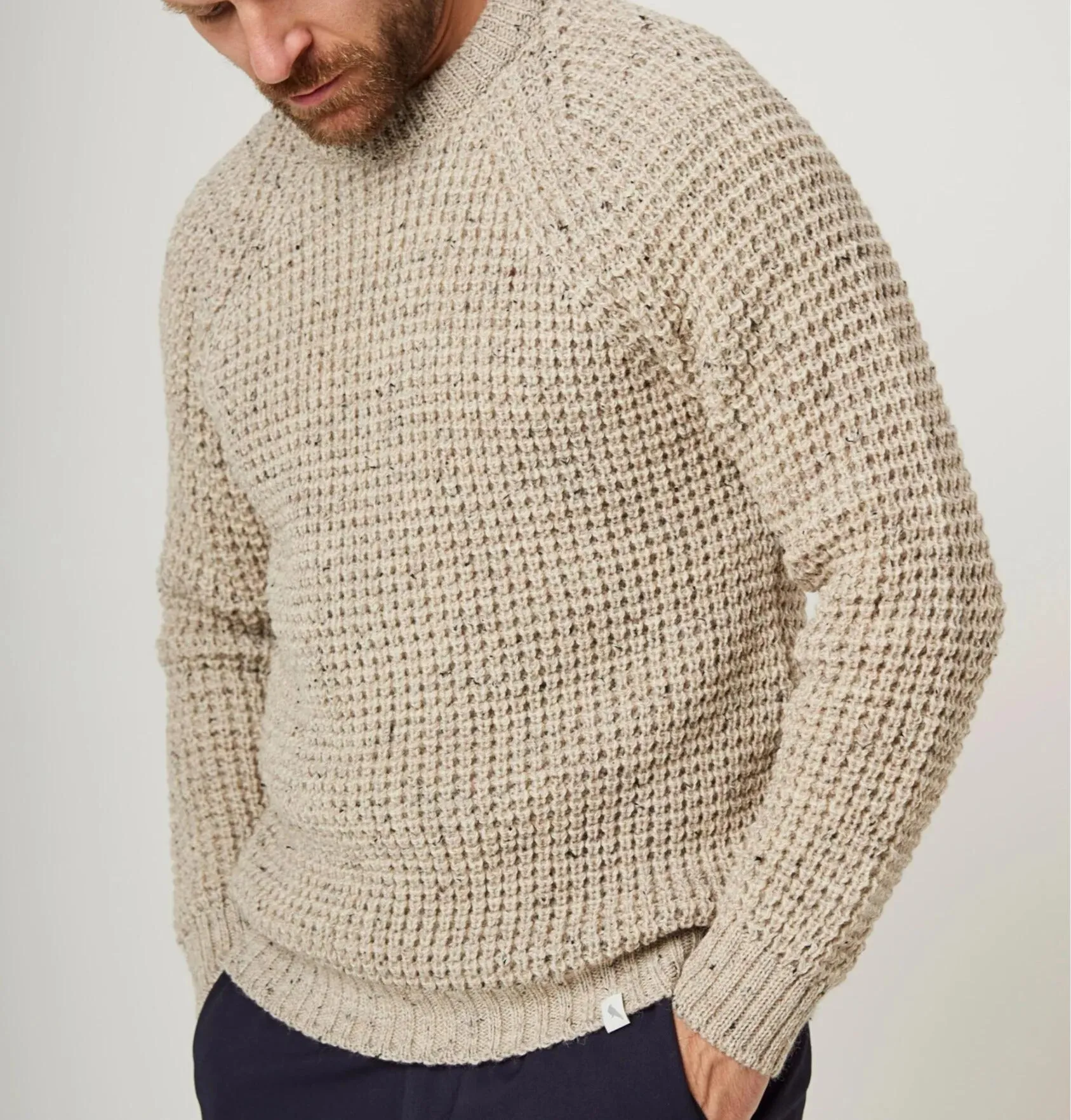 Skiddaw Waffle Crewneck Jumper Sweater