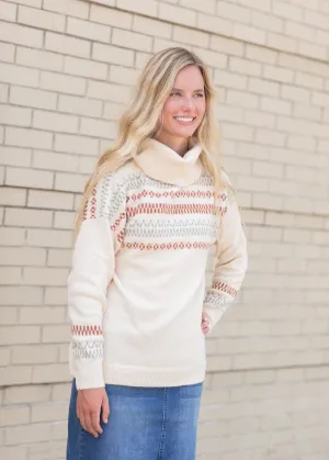 Slouchy Turtle Neck Long Sleeve Sweater - FINAL SALE