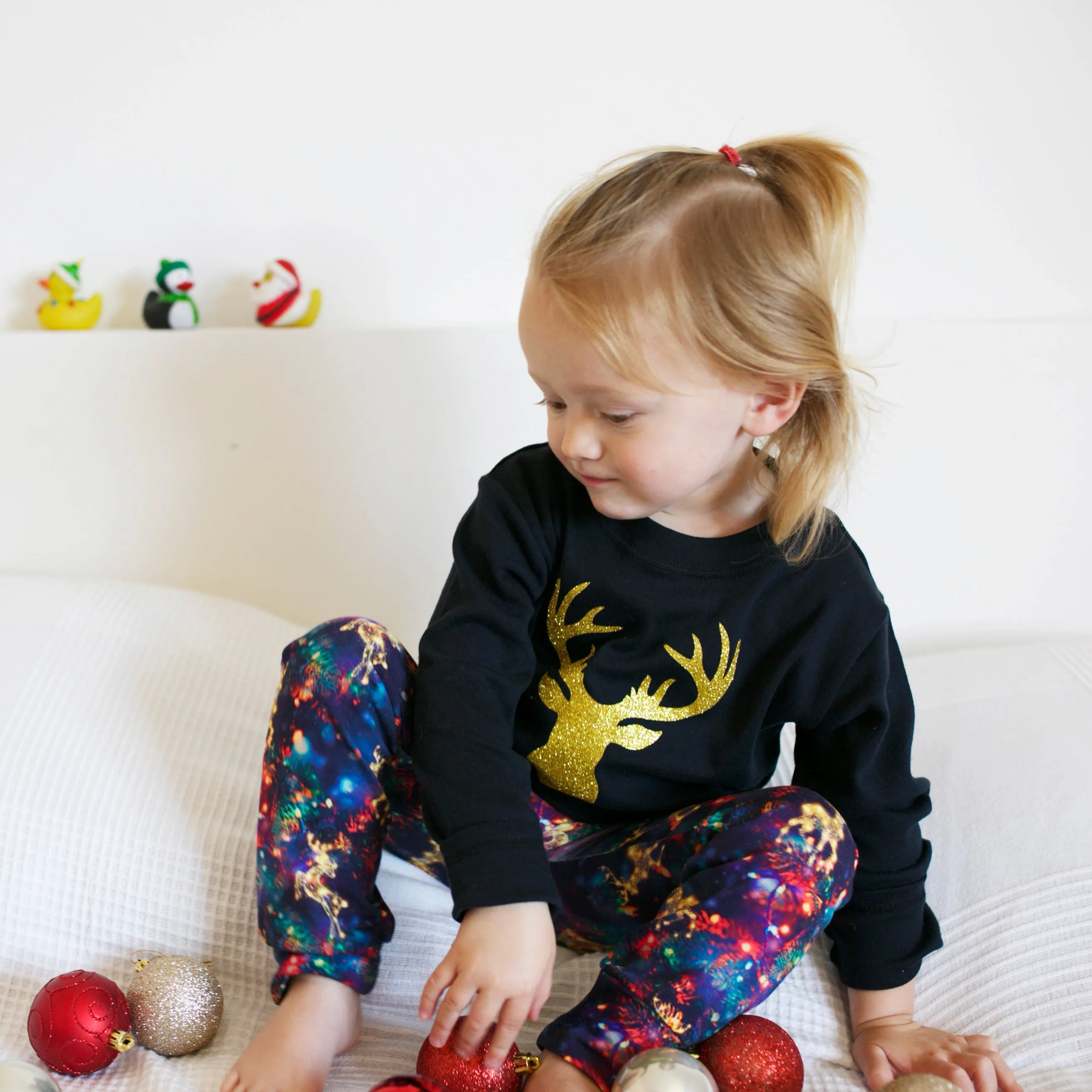 Sparkle Reindeer Leggings