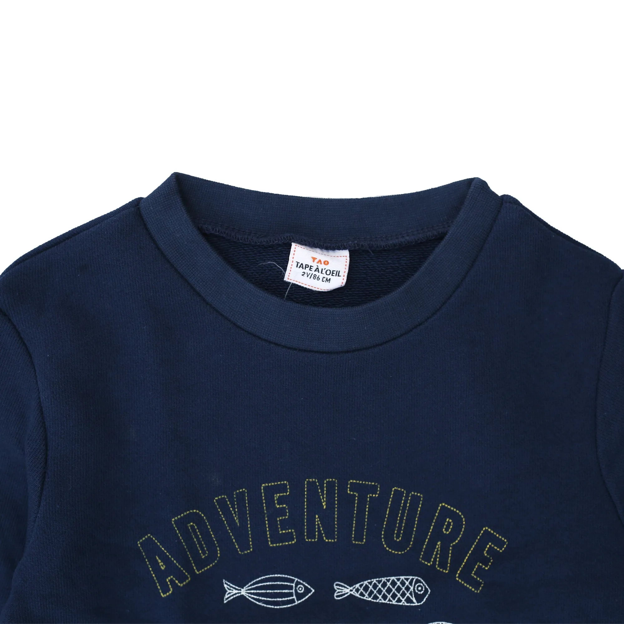 TAPE.A.LOEIL - Kids 'Dark blue' Crew Neck Adventure Printed Sweatshirt TO1187