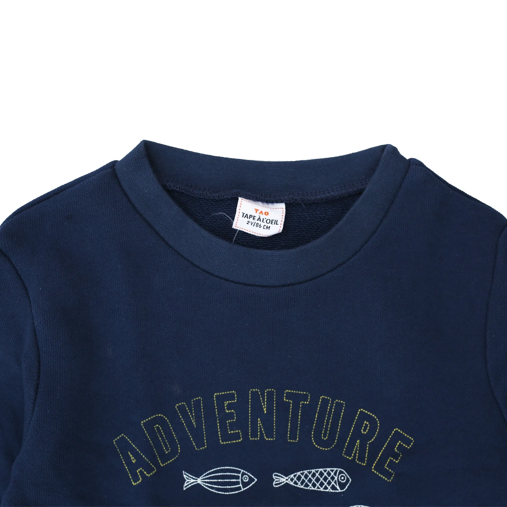 TAPE.A.LOEIL - Kids 'Dark blue' Crew Neck Adventure Printed Sweatshirt TO1187