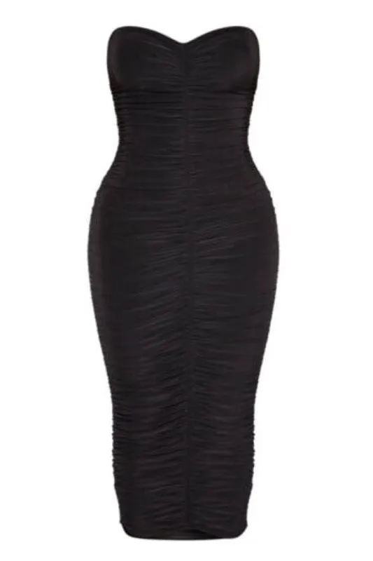 Terese Bodycon Wrap Dress - Classic Black